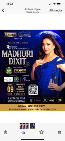 Evening Show with Bollywood Queen Madhuri Dikshit